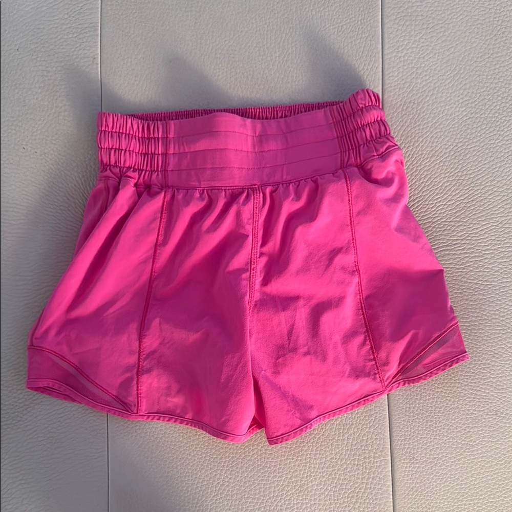Women's Pink Shorts Lululemon Hottie Size 2